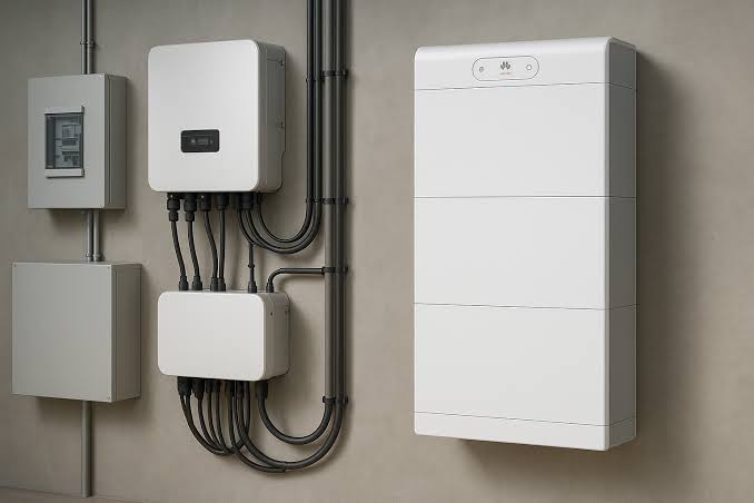 Onduleur hybride et batterie Huawei LUNA